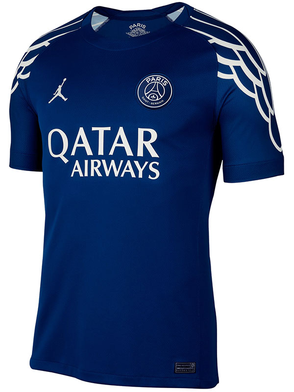 Jordan paris saint-germain quarta maglia uniforme da calcio uomo 4a maglia da calcio abbigliamento sportivo top shirt 2024-2025